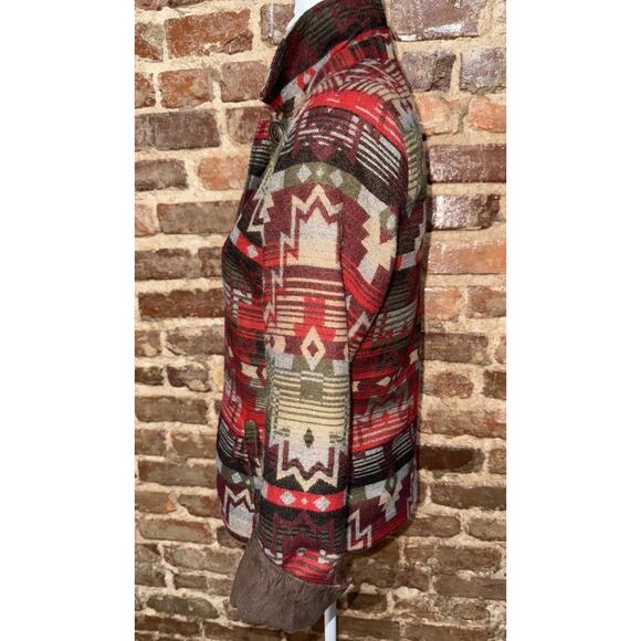Coldwater Creek Southwestern Lined Blazer Aztec Sz 8 EUC Santa Fe CABIN CORE - Picture 5 of 12